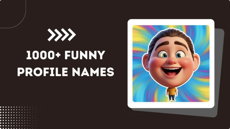 1000+ Funny Profile Names