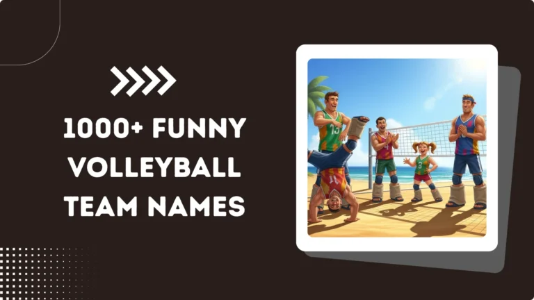 1000+ Funny Volleyball Team Names