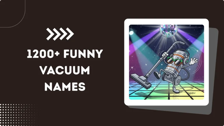 1200+ Funny Vacuum Names