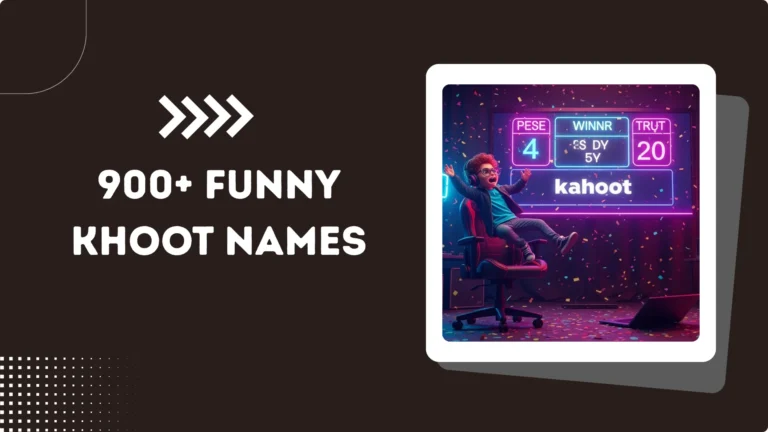 900+ Funny Khoot Names
